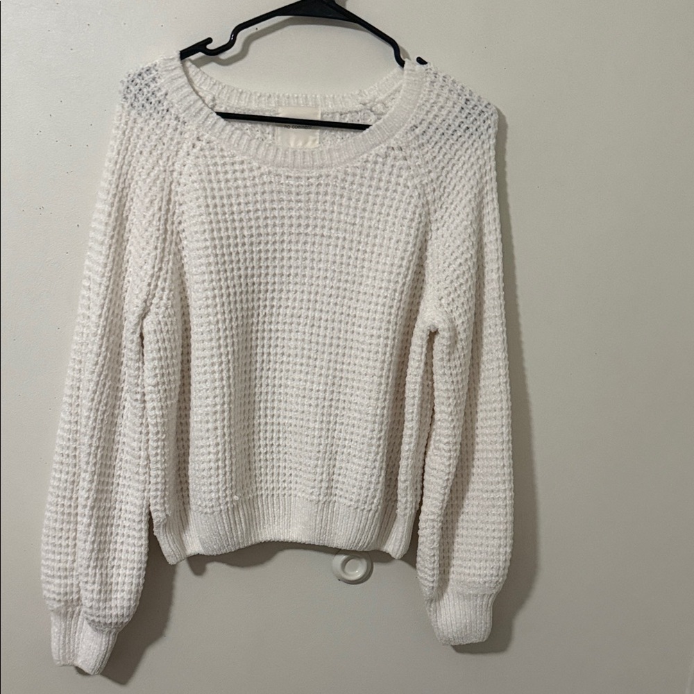 Elegant Cream Knit Sweater